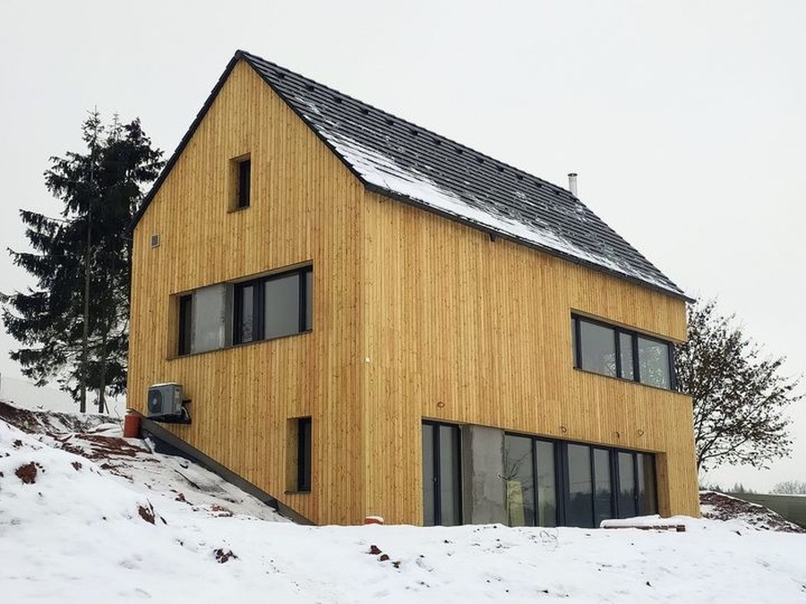 Kartáčovaný modřínový profil šíře 110mm